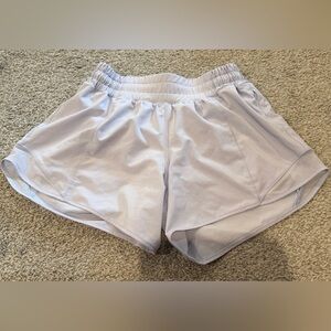 Light periwinkle Hotty Hot Lululemon shorts 4in Size 4
